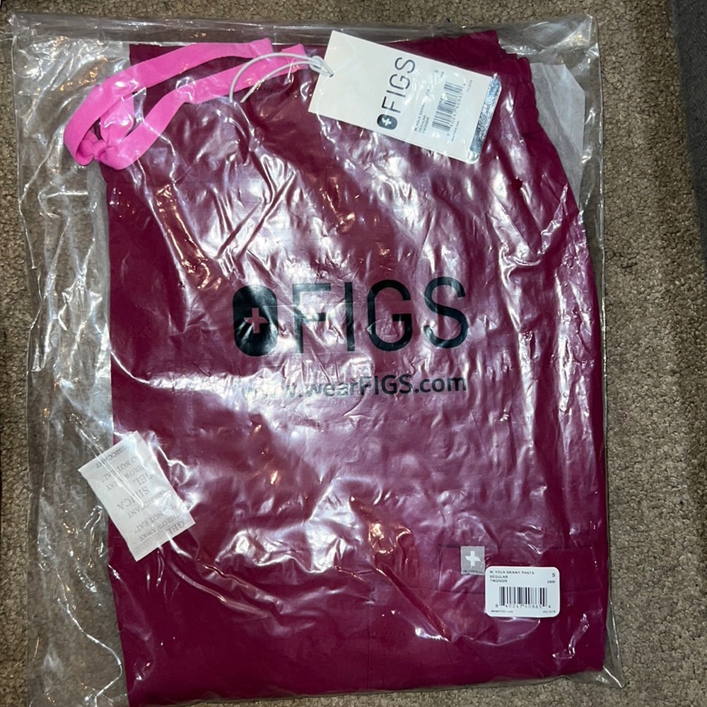 Dark magenta Yola pants Regular length